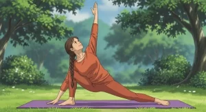 1-ilustracao-de-mulher-na-grama-fazendo-yoga