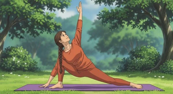 1-ilustracao-de-mulher-na-grama-fazendo-yoga