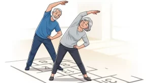 casal-idosos-se-exercitando-na-sala-de-estar