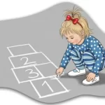 ilustracao-de-menina-de-2-anos-pintando-uma-amarelinha-no-chao-1