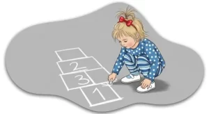 ilustracao-de-menina-de-2-anos-pintando-uma-amarelinha-no-chao-1